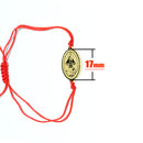Catholic Town adjustable red cord Bracelet with Stainless steel "Virgen de la Caridad del Cobre" medal (SSBCMH-RED)