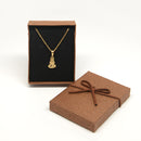 Virgen de la Caridad del Cobre Religious Stainless-Steel Pendant w/ chain (SSPC20MDCH-G)