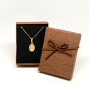 Catholic Virgen de la Caridad del Cobre Stainless Steel Medal with chain (SSPCK17MCH-G)