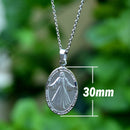 Catholic Town Divine Mercy and Sacred Heart of Jesus Double Sided Oval catholic pendant with chain ( Available in Gold and Silver colors )