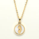 Catholic Virgen Maria Stainless Steel Pendant with chain (SSPM20MCH-G)