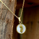 Catholic Virgen Maria Stainless Steel Pendant with chain (SSPM20MCH-G)