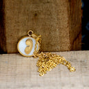 Catholic Virgen Maria Stainless Steel Pendant with chain (SSPM20MCH-G)