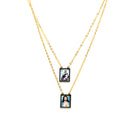 Catholic Town Sacred Heart of Jesus Christian and Our of Lady of Mount Carmel Stainless Steel Scapular ( Available colors: Gold and Silver )